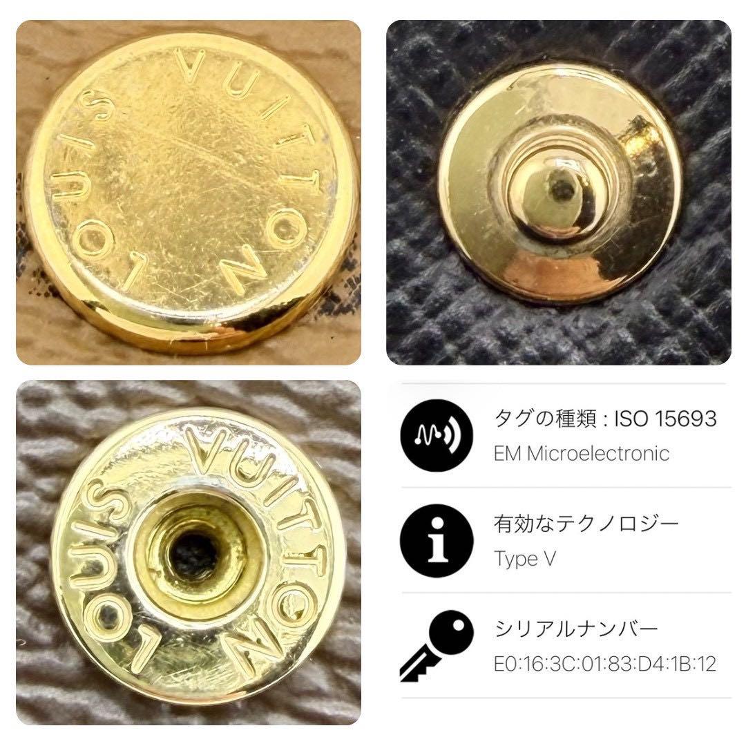 最高級美品 ルイヴィトン ポルトフォイユゾエ モノグラム ジャイアント リバース