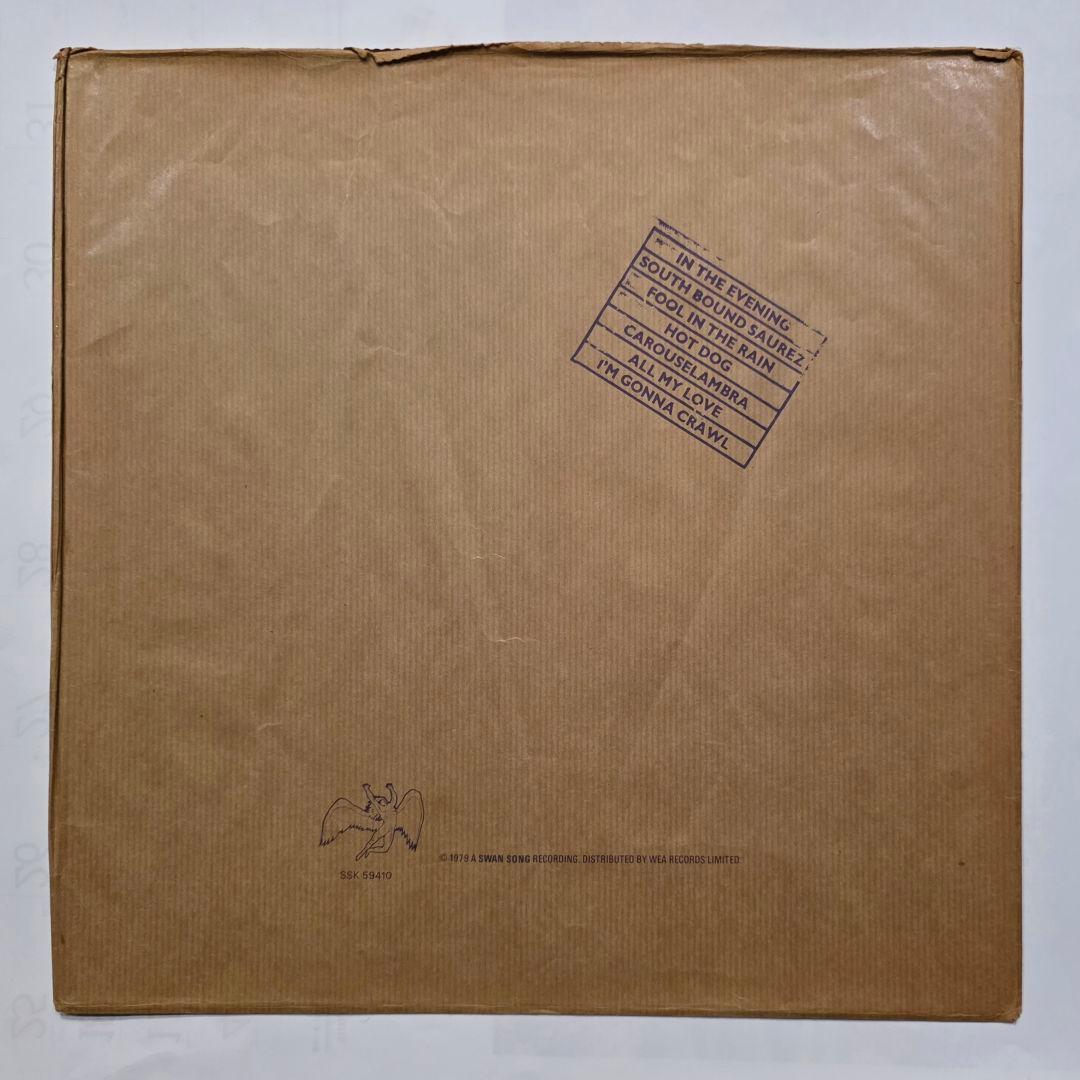 UK盤LP レッド・ツェッペリン In Through The Out Door