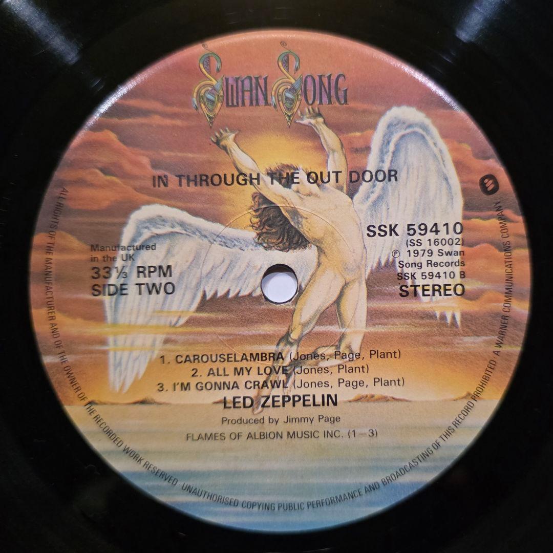 UK盤LP レッド・ツェッペリン In Through The Out Door
