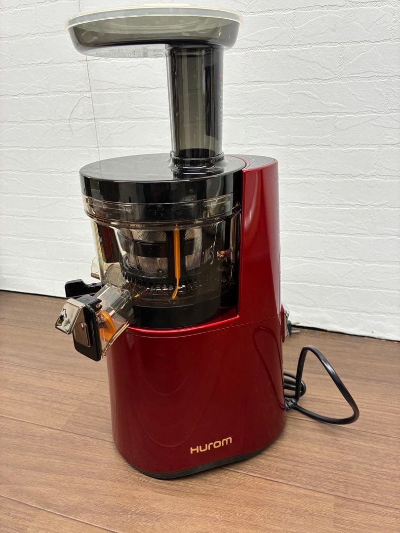HUROM 低速ジューサー H-AA-RBA17 レッド ジュースメーカー