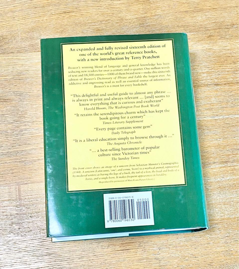 語学・辞書・学習参考書 Brewers' Dictionary of Phrase and Fable