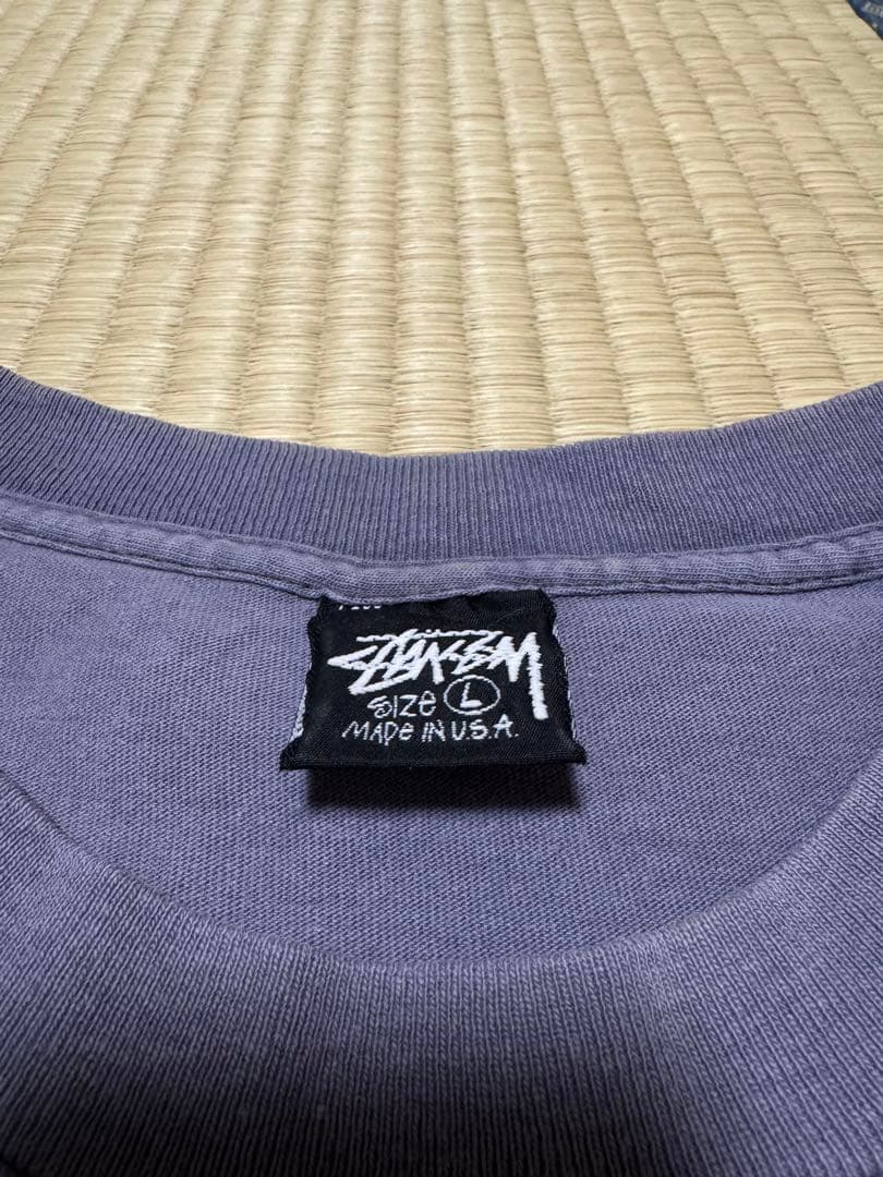 80s old stussy 黒タグ Lサイズ アメリカ製 Tシャツ　FJ