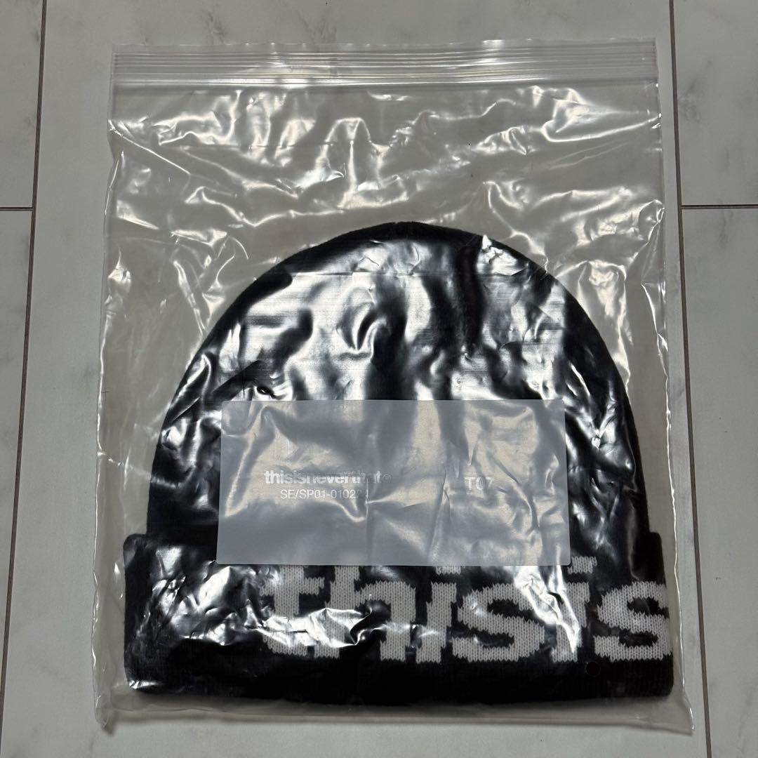 ネバザ ニット帽 ディスイズネバーザット ビーニー 新品 正規品 黒