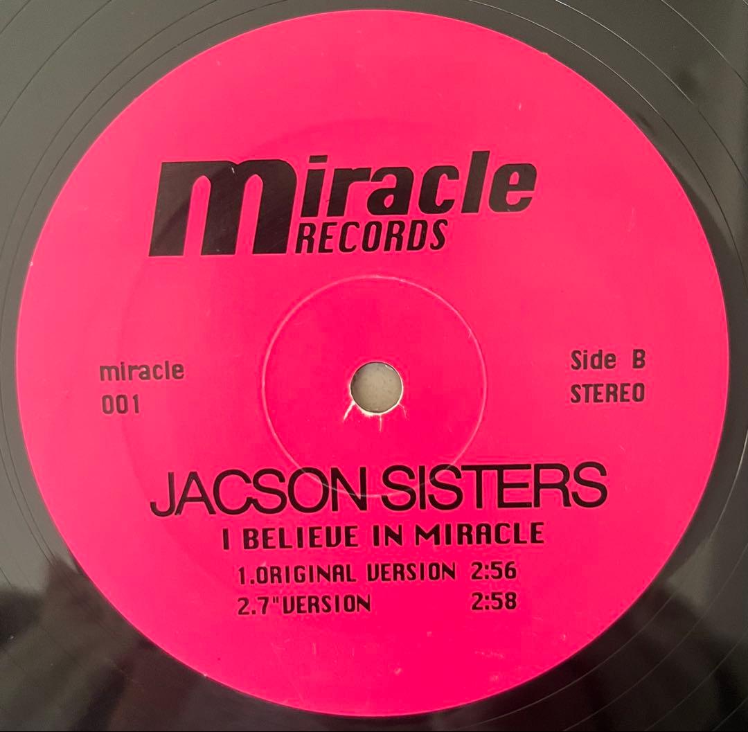 美品！JACKSON SISTERS I BELIEVE IN MIRACLE
