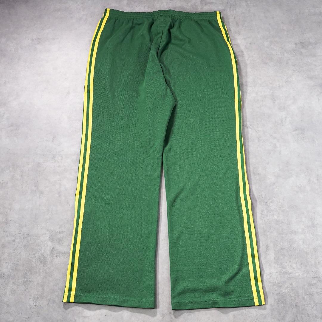 adidas アディダス トラックパンツ 古着 00s L 緑 黄色 19647