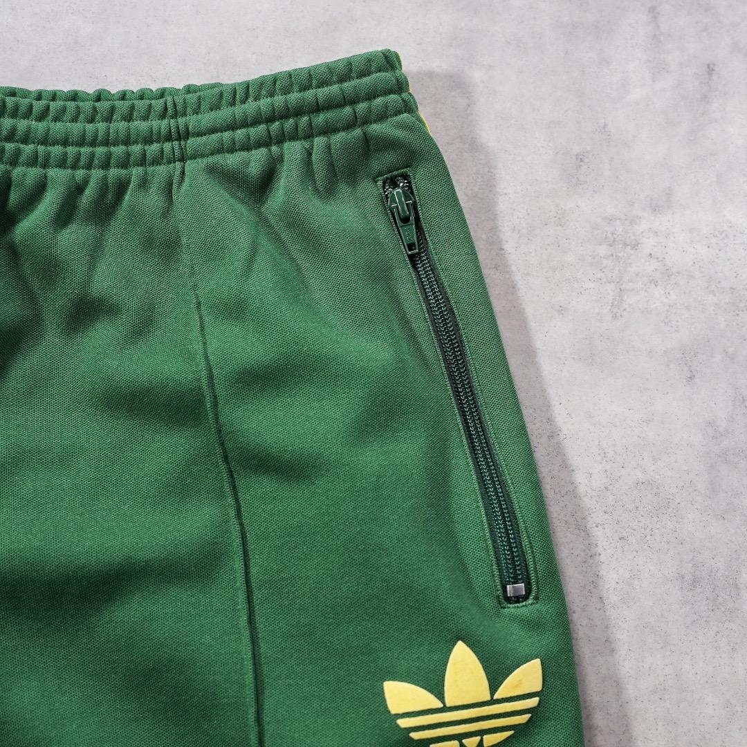 adidas アディダス トラックパンツ 古着 00s L 緑 黄色 19647