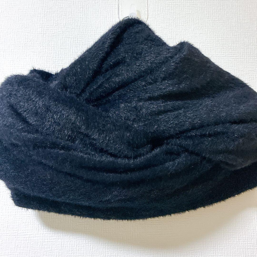 極美品 JULIUS ユリウス マフラー スヌード ブラック