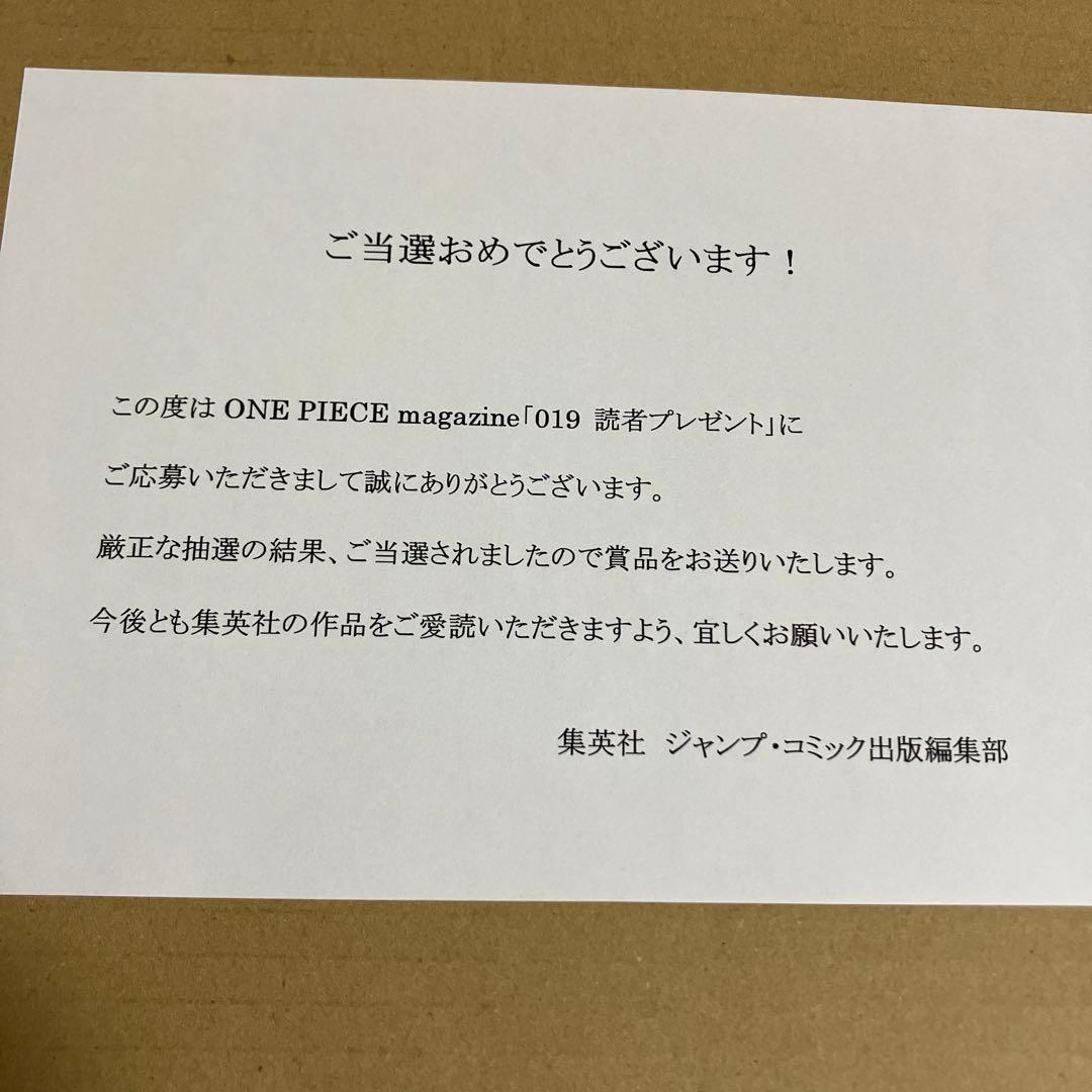 ONE PIECE magazine 読者プレゼント　特製クイアファイル