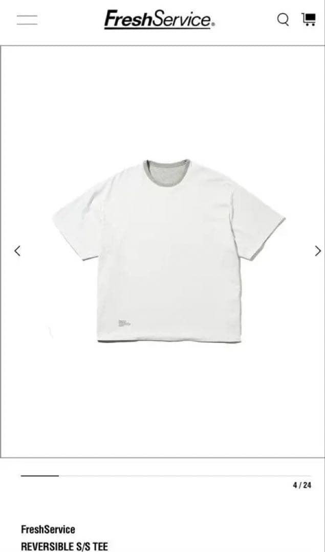 フレッシュサービス REVERSIBLE S/S TEE H.GRAY