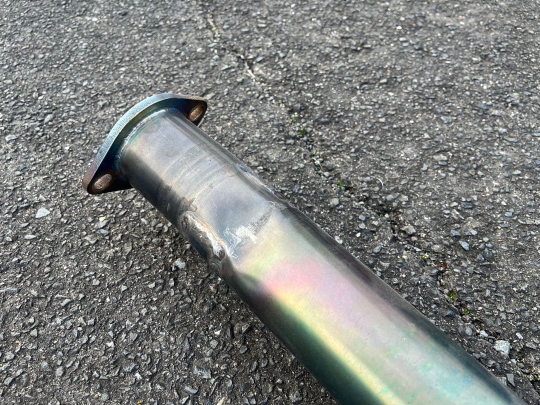 ホ*ダ様 FD3S チタンマフラー メーカー不明 76.3φ→130φ ワンオフ