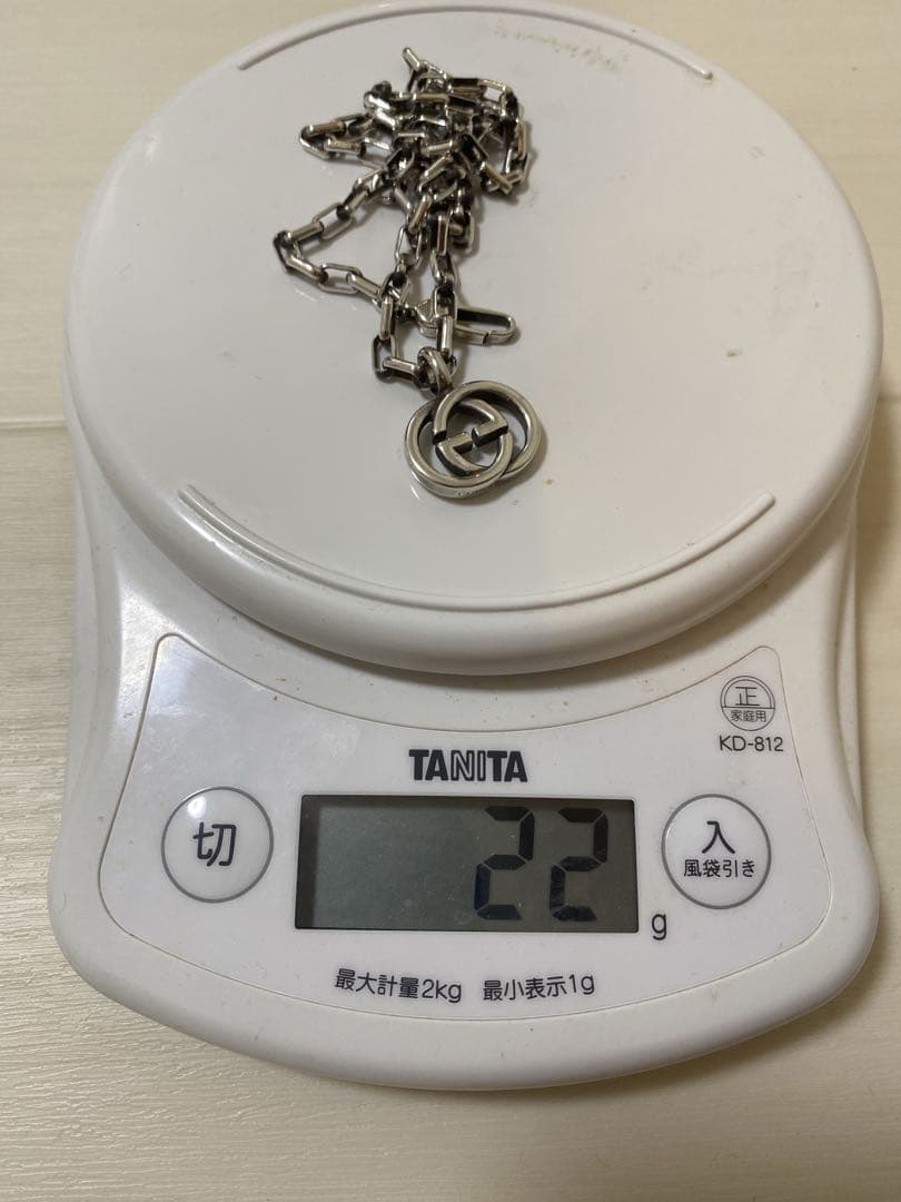GUCCI グッチ　インターロッキングG ネックレス　シルバー　AG925