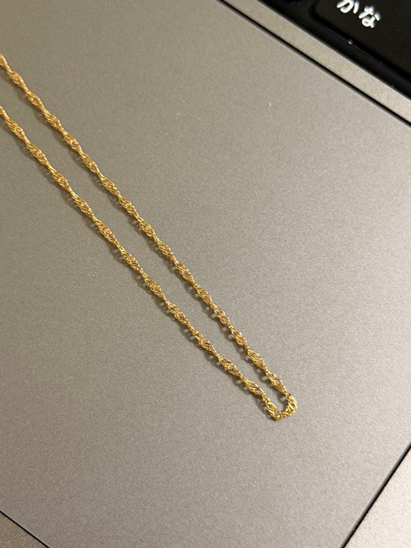 K10YG necklace gold ネックレス スクリューチェーン ゴールド
