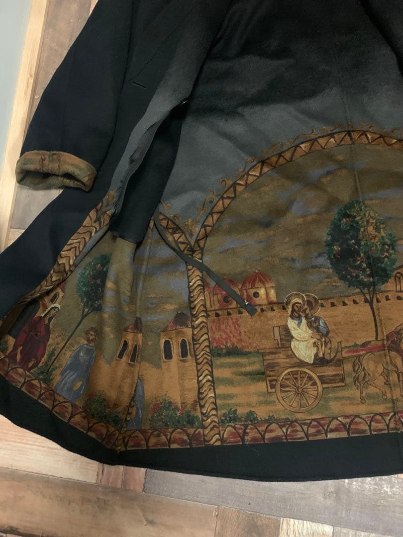 Vintageコート　キュプラカシミヤ20%混　日本製