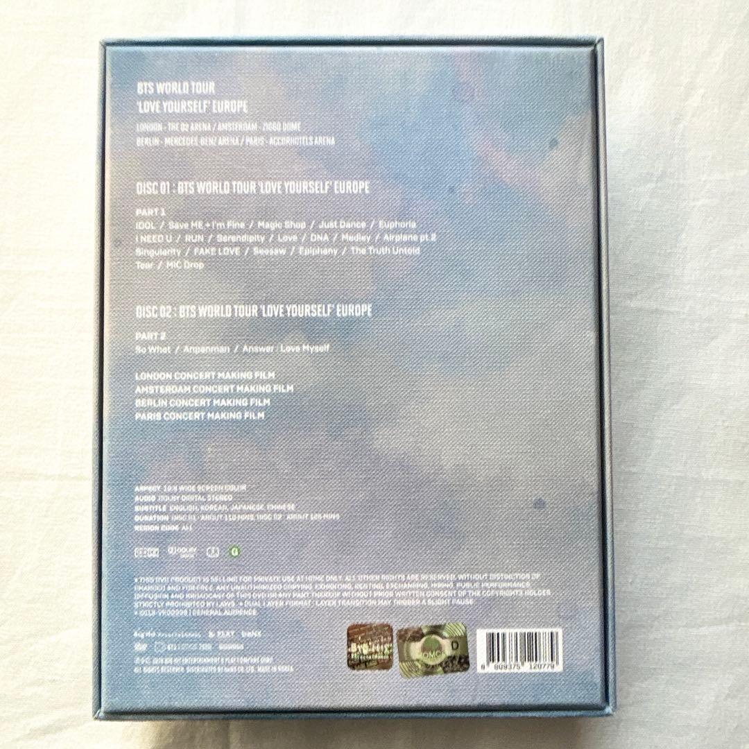 BTS Loveyourself EUROPE DVD V テヒョン★匿名配送