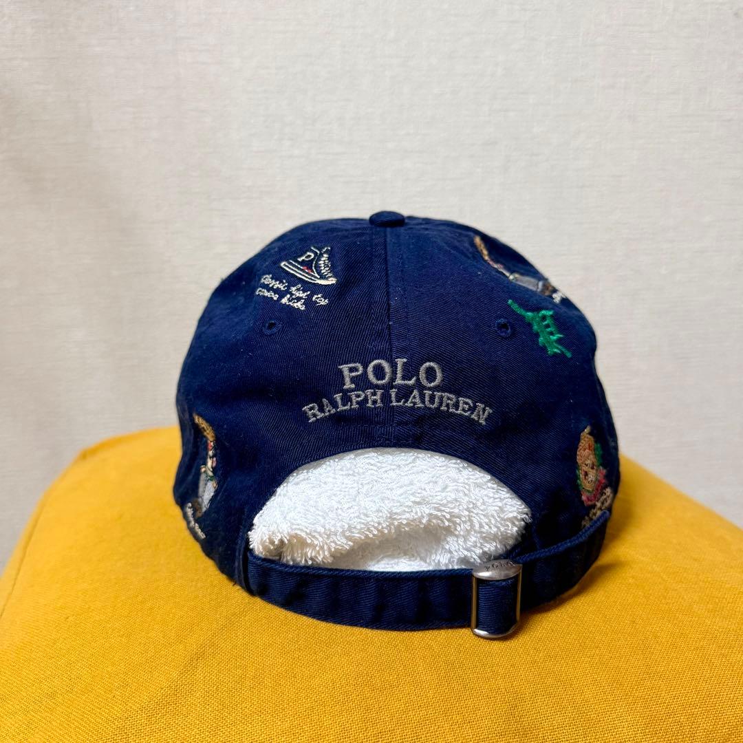 POLORALPH LAUREN キャップ　刺繍　ポロベア　くま　ラルフローレン