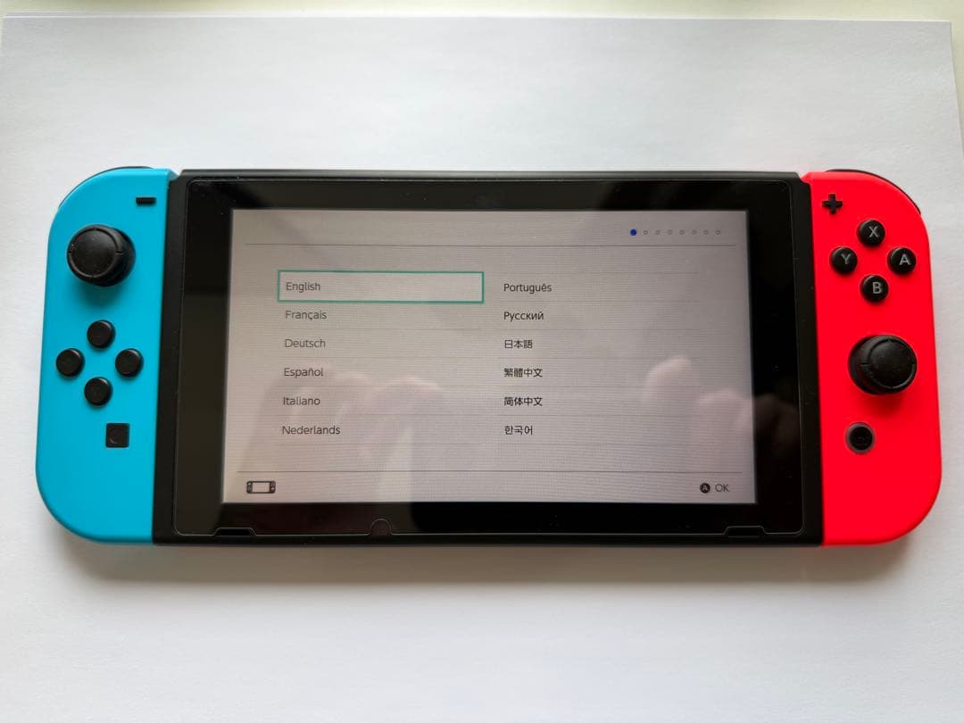 Nintendo Switch 本体 青/オレンジ　ケース付き
