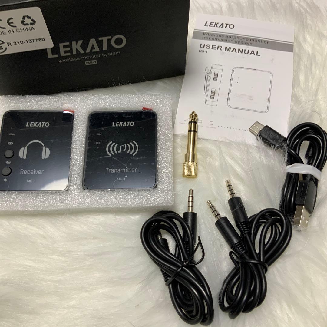 インイヤーモニター ワイヤレスシステム 送信機受信機 LEKATO MS-1