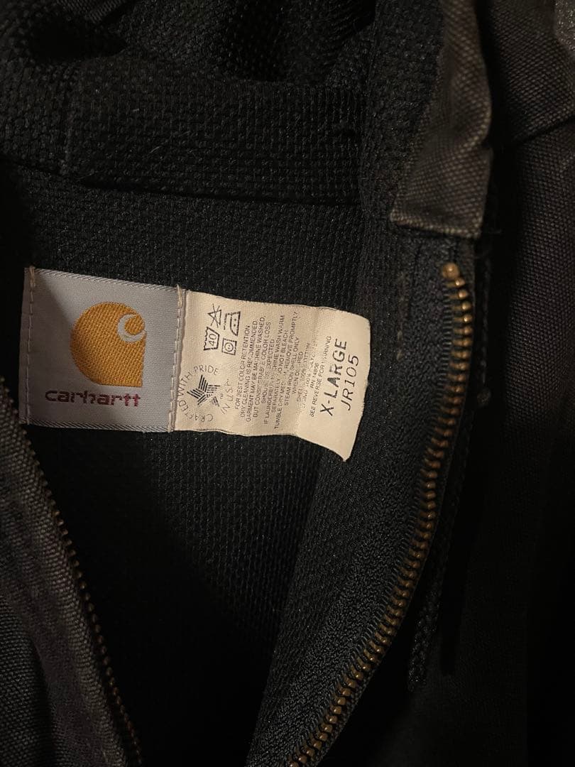 専用Carhartt ブラック アクティブジャケット　 USA製　XL 90s