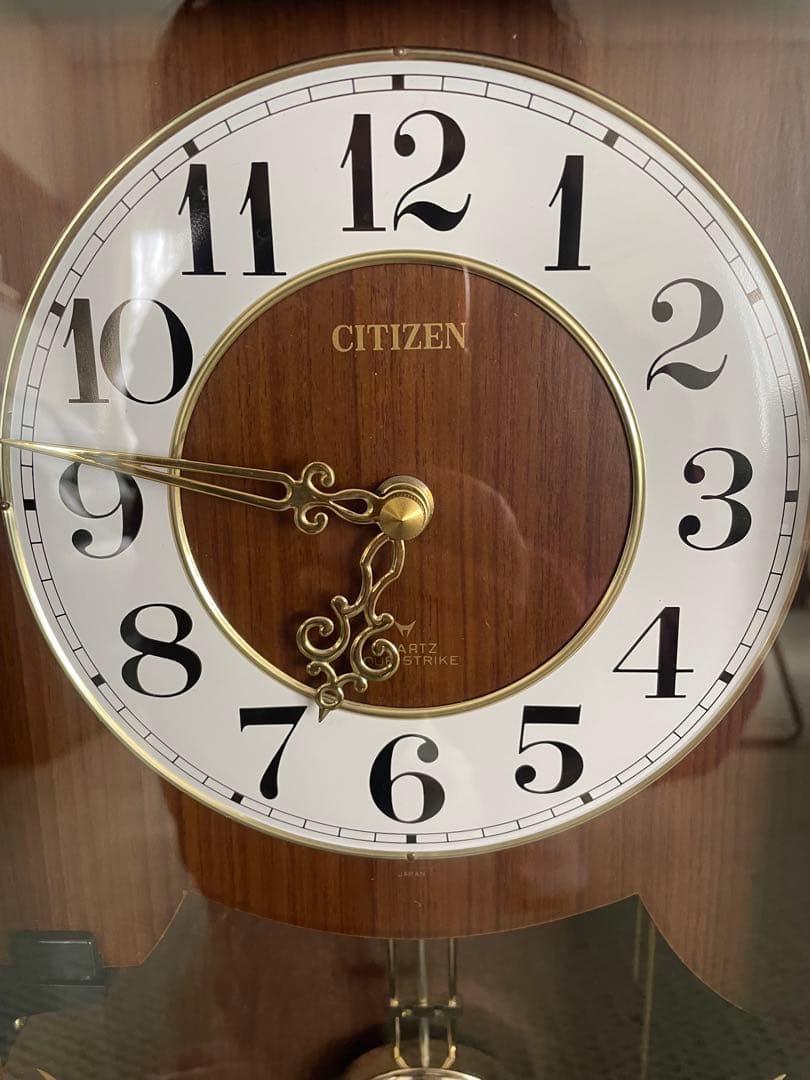 CITIZEN シチズン 振り子時計 クォーツ アワーストライク 柱時計