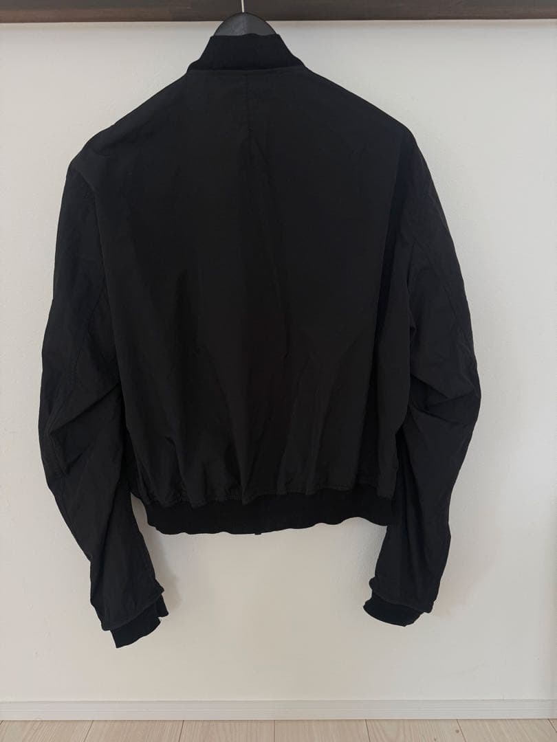 ジャケット・アウター Haider Ackermann blacksilk bomber jacket