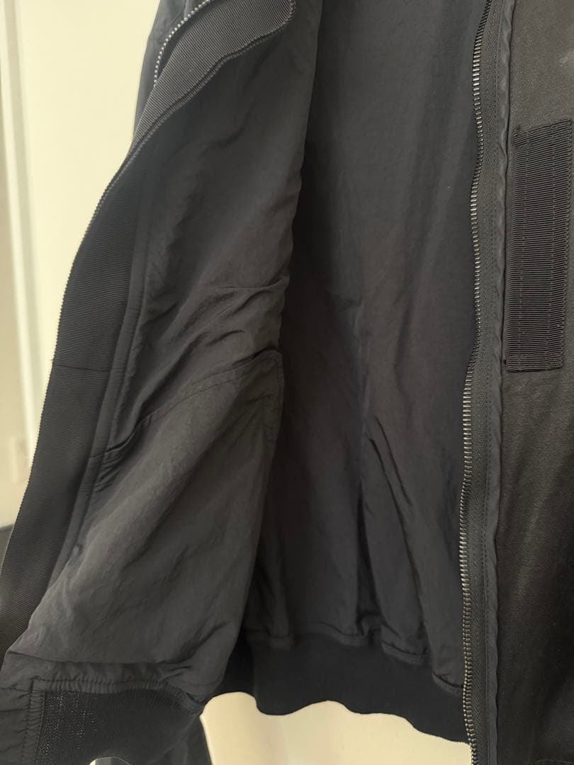 ジャケット・アウター Haider Ackermann blacksilk bomber jacket