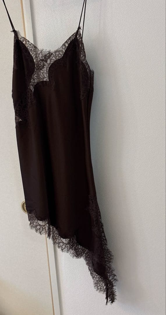 ZW COLLECTION アシンメトリーレースワンピース