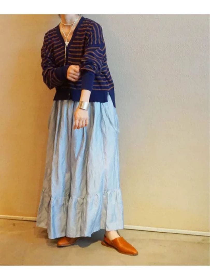 ●美品●ジャーナルスタンダードラックス 肩紐付きエアワッシャーギャザースカート♡