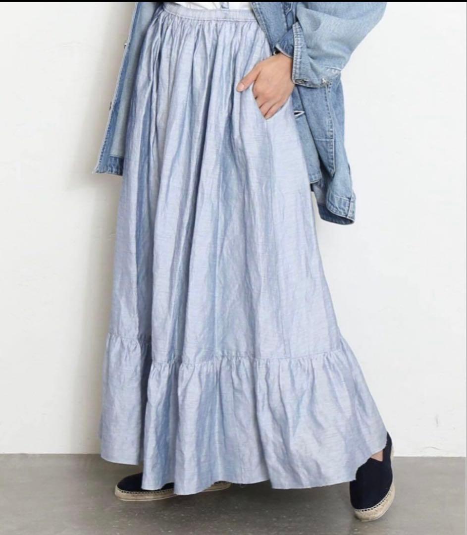 ●美品●ジャーナルスタンダードラックス 肩紐付きエアワッシャーギャザースカート♡