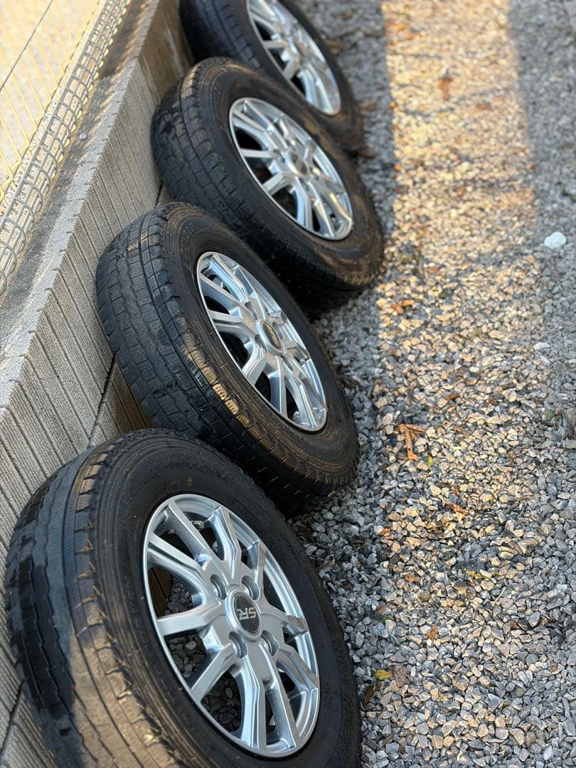 145/80R12 80/78N LT タイヤ＋アルミホイール 4本セット／