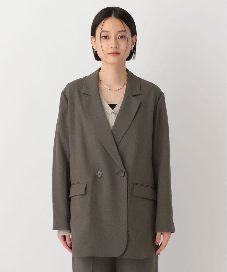 【新品】アパートバイローリーズ　リネンライクWジャケット　グレー
