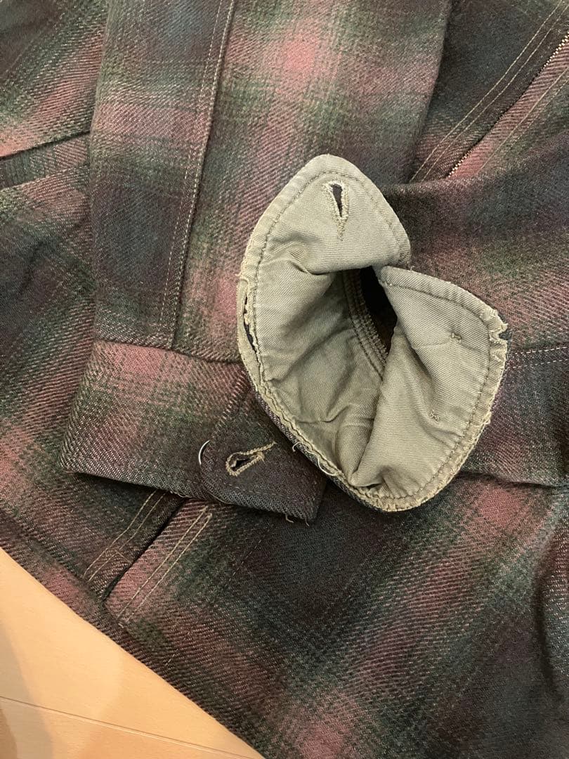 Wool richウールリッチUSAヴィンテージ シャドーチェック ジャケットL