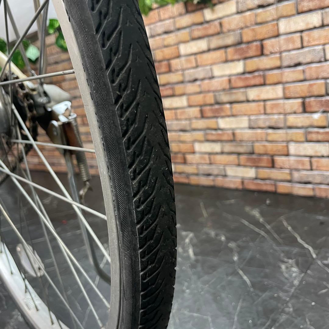 【63】電動自転車 YAMAHA PAS クリーム 26インチ