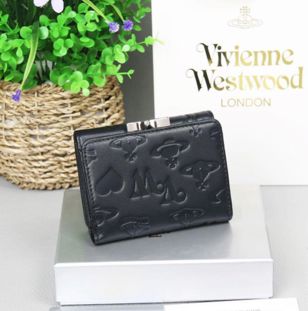 Vivienne Westwood ヴィヴィアン 三つ折り財布 レザー！》
