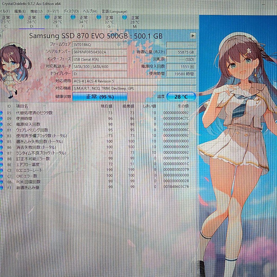 内蔵型SSD Samsung SSD 870 EVO 500GB