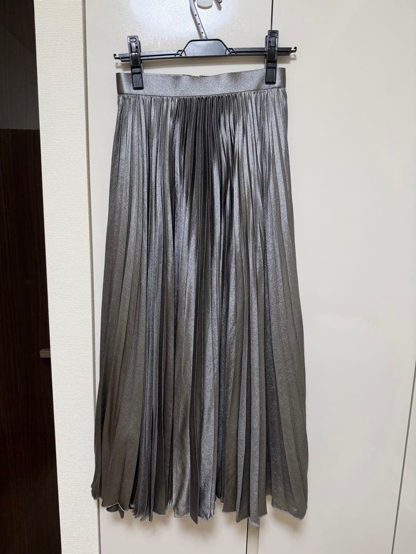 sheller メタリックプリーツスカート Mサイズ シェリエ
