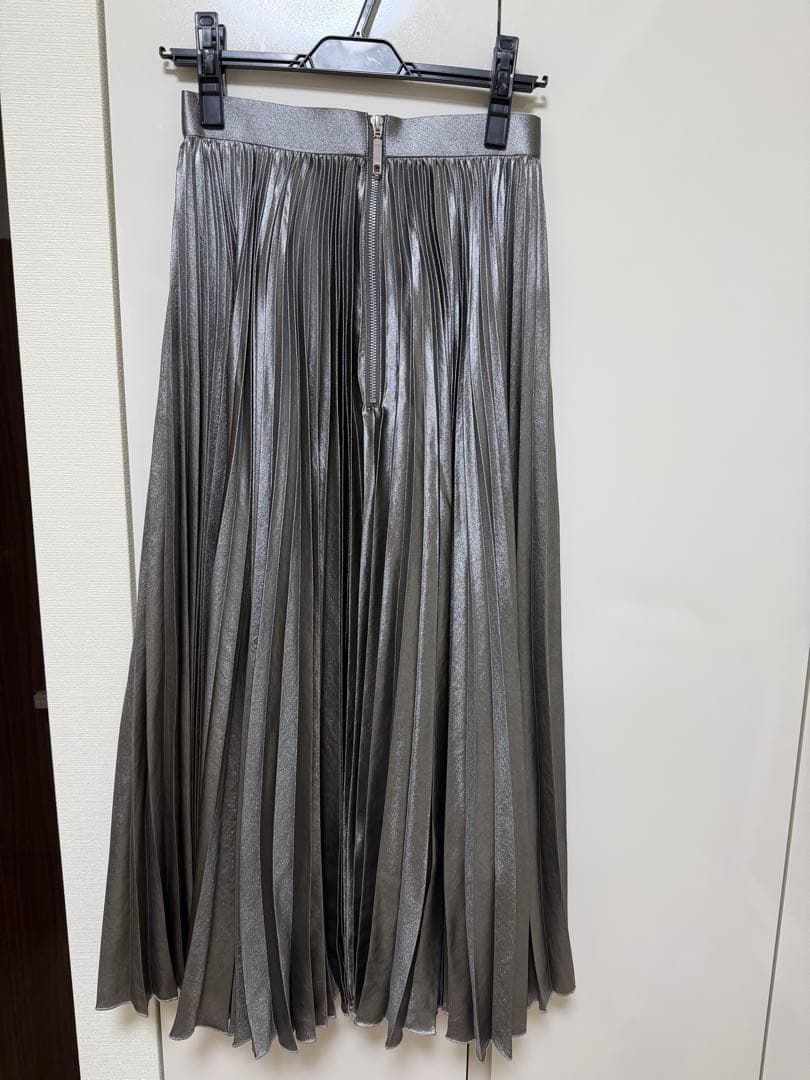 sheller メタリックプリーツスカート Mサイズ シェリエ