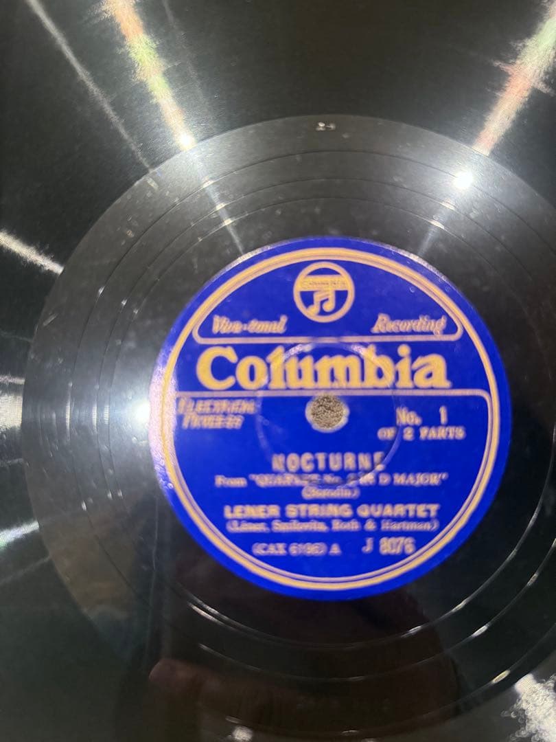 ボロディン：ノクターン レナー弦楽四重奏団｜Columbia電気録音SP盤