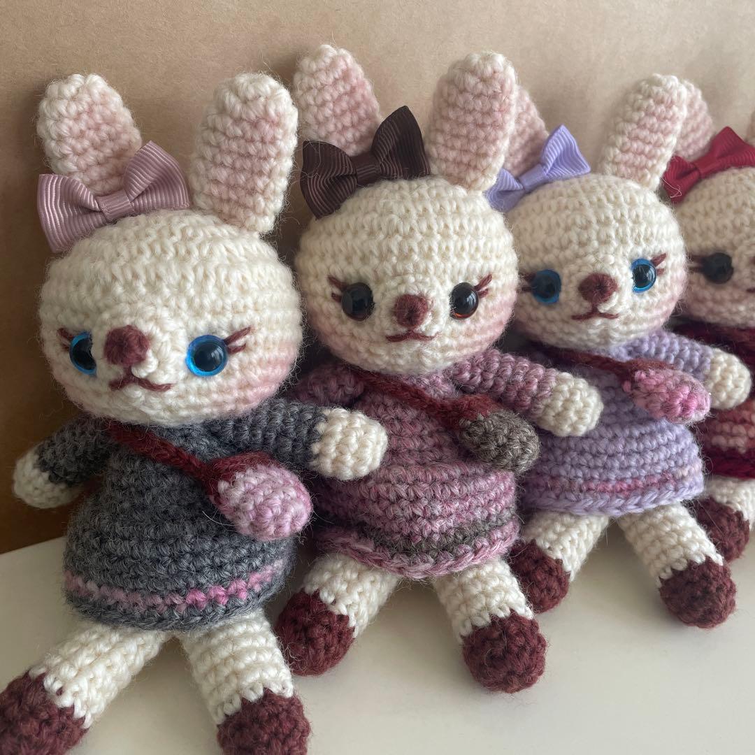 Mi！ ハンドメイド　あみぐるみ　６点おまとめ　キーホルダー付き