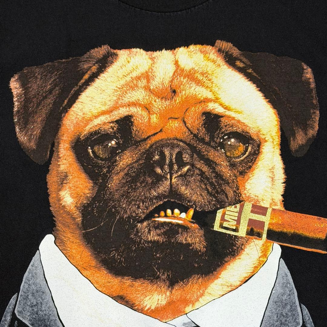 MIB パグ Tシャツ 2XL フランク 映画Tシャツ ムービーTシャツ2XL