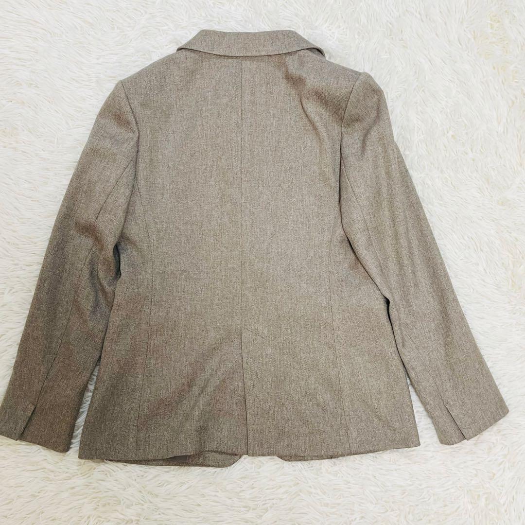 美品　24ss 23区　洗える ウールライクカルゼテーラードジャケット　ベージュ