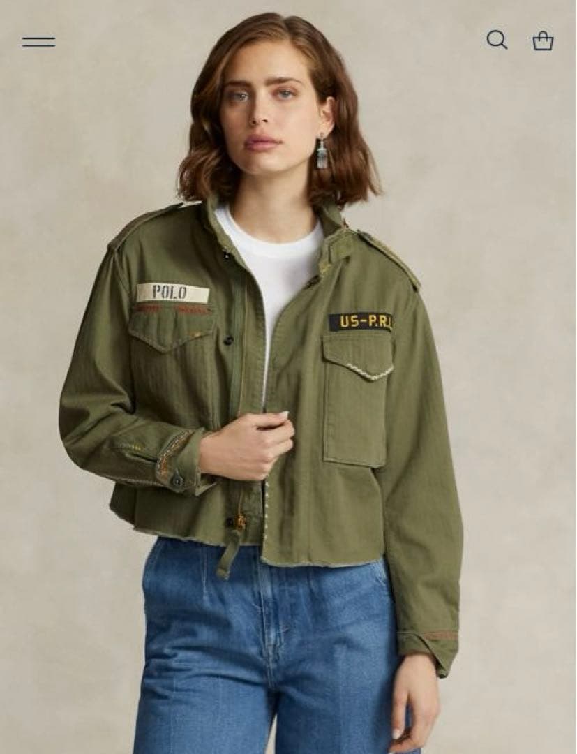 新品♡ラルフローレン♡ボクシーフィット　デストロイドヘムジャケット　桐谷美玲