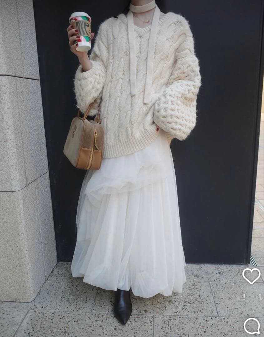 〖 Acka 〗 tiered tulle skirt チュールスカート
