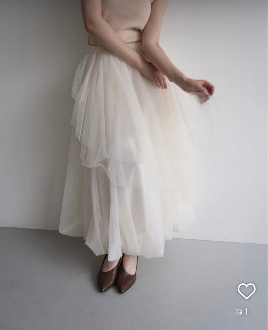 〖 Acka 〗 tiered tulle skirt チュールスカート