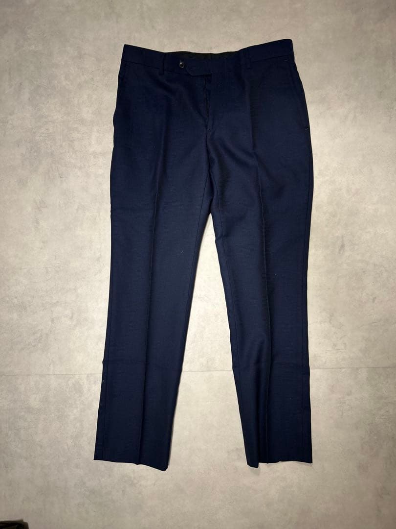 値下げ！【美品】SUIT SELECT 3ピース スーツ ネイビー A5サイズ