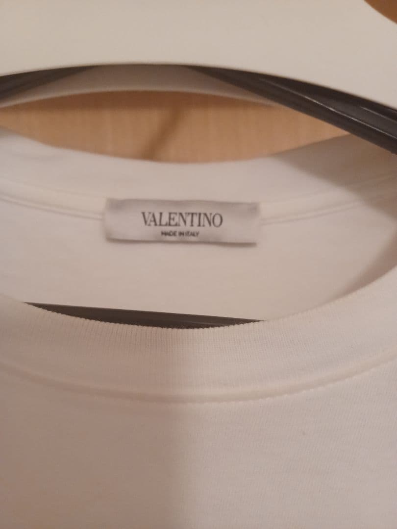 VALENTINO コットン クルーネック 半袖Ｔシャツ ホワイト