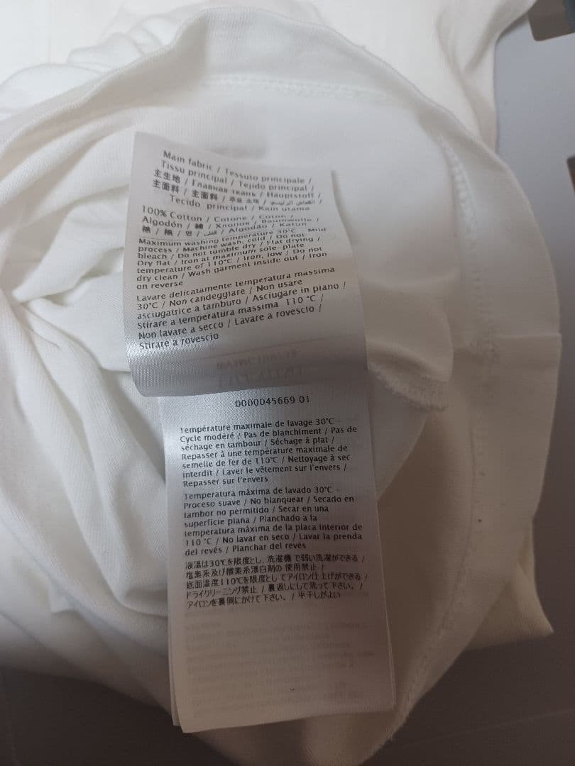 VALENTINO コットン クルーネック 半袖Ｔシャツ ホワイト