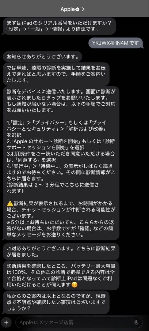 iPad 第9世代　64GB セルラーモデル バッテリー容量100%