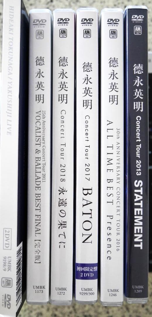 DVD　徳永英明　６つセット　薬師寺LIVE他