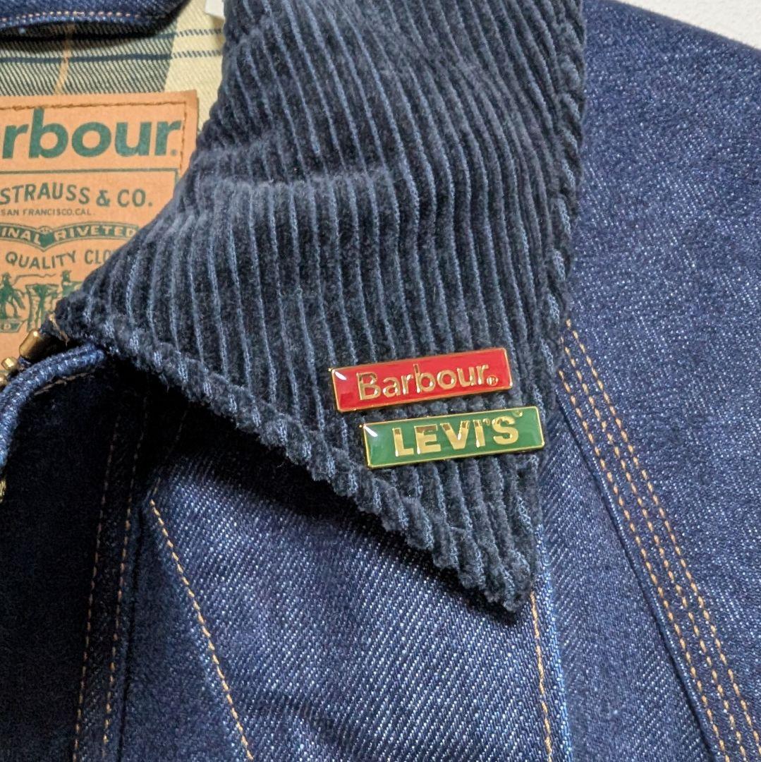 ⭐️新品M⭐️LEVI'S✕Barbour ビデイル レアブランクレッドタブ