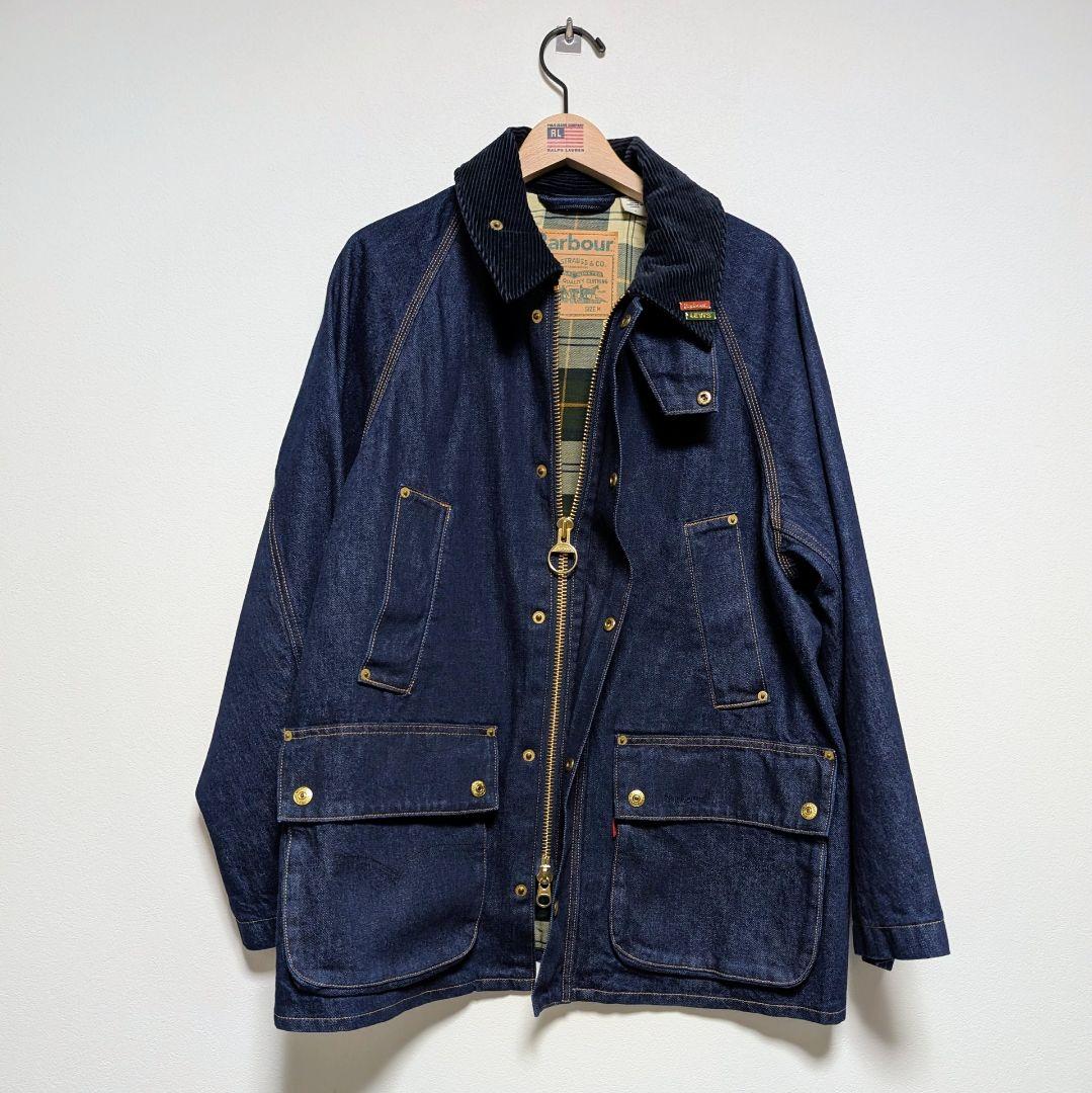 ⭐️新品M⭐️LEVI'S✕Barbour ビデイル レアブランクレッドタブ
